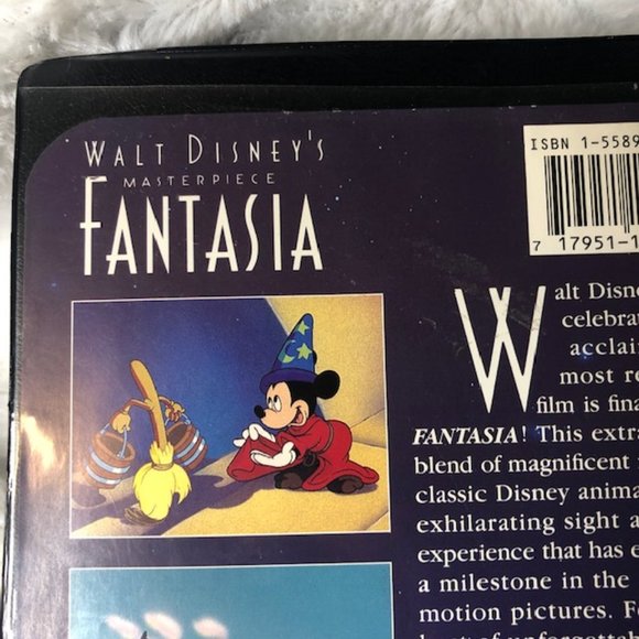 Walt Disney's Masterpiece: Fantasia VHS 1991 RARE Collectible #1132 Limited - Picture 3 of 10